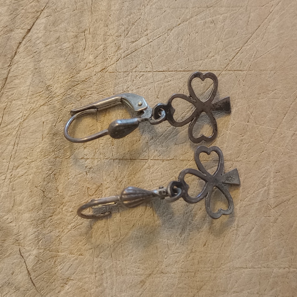 Shamrock Four Leaf Clover Earrings